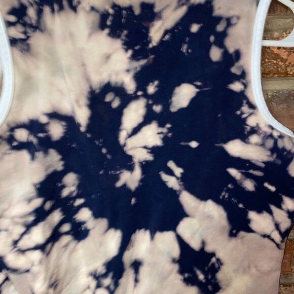 Saks Fifth Avenue Custom Bleach Dyed Tank Top Women's Size Medium - Picture 6 of 6